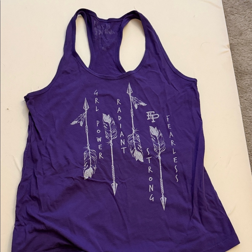 Flex it Pink Graphic Tank Top